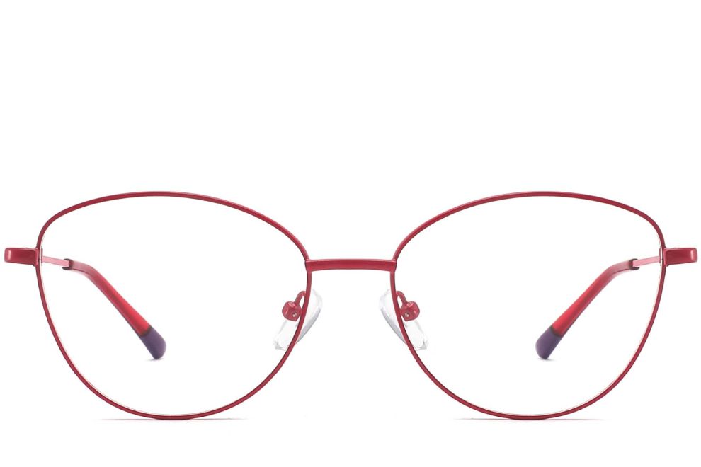 Butterfly Red Metal Glasses #BS2425-0297