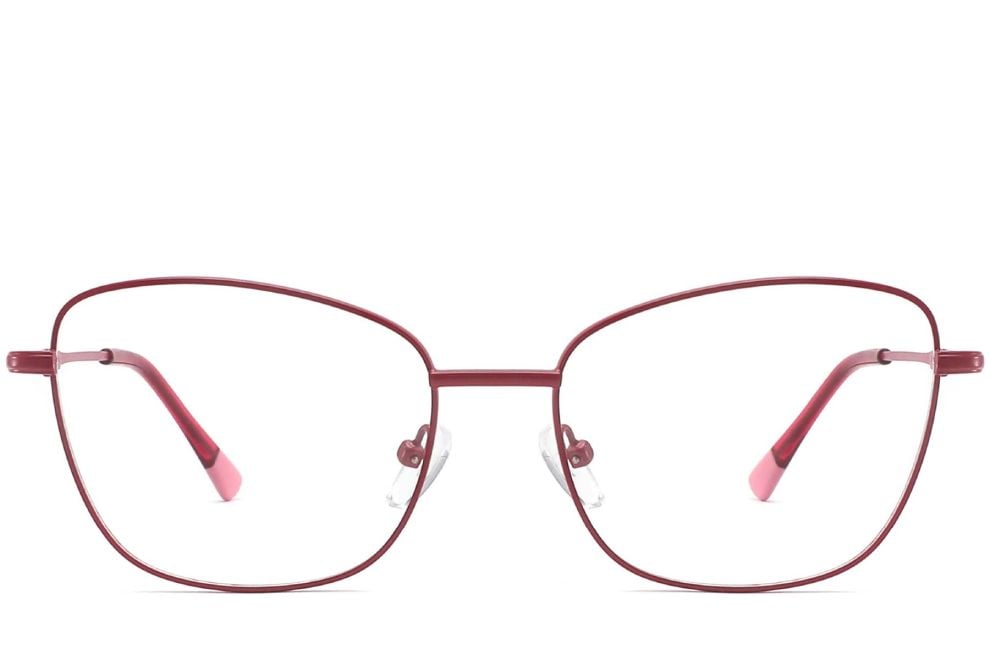 Butterfly Red Metal Glasses #BS2425-0306