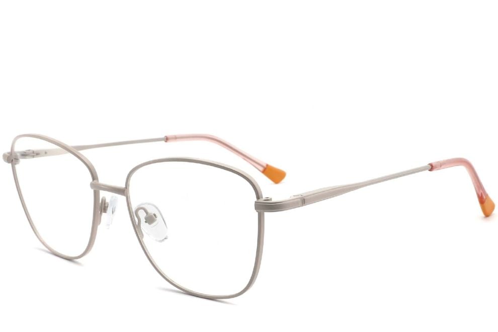 Rectangular Brown Metal Glasses #BS2425-0314