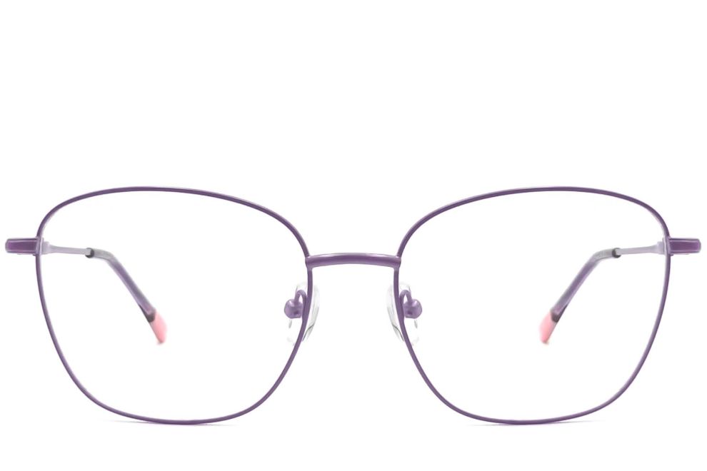 Gafas de metal morado con forma de mariposa #BS2425-0317