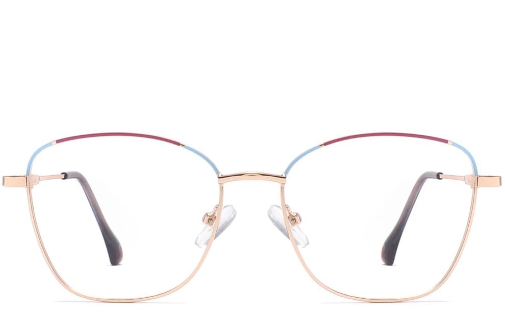 Gafas de metal morado con forma de mariposa #BS2425-0353