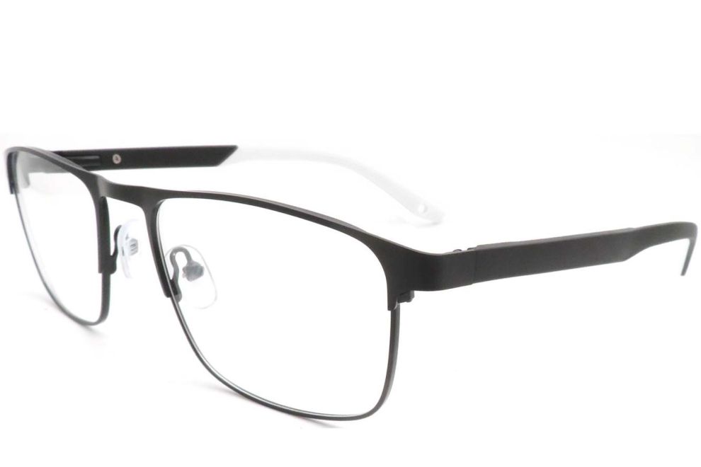 Verres rectangulaires en métal blanc #BS2425-0386