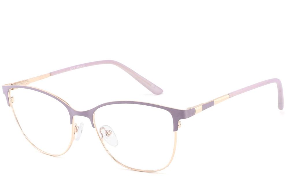 Ovale lila Metallbrille #BS2425-0448