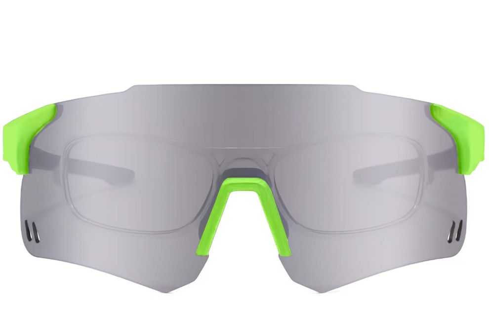 Aviator Green Plastic Sunglasses #BS2426-0006