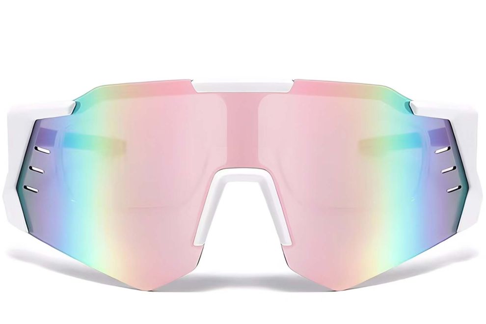 Aviator White Plastic Sunglasses #BS2426-0010