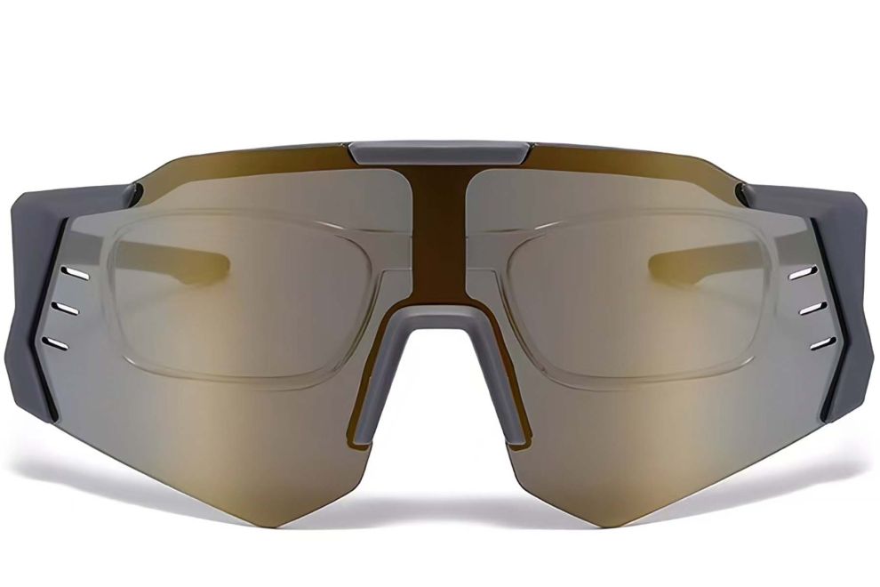 Aviator Grey Plastic Sunglasses #BS2426-0011