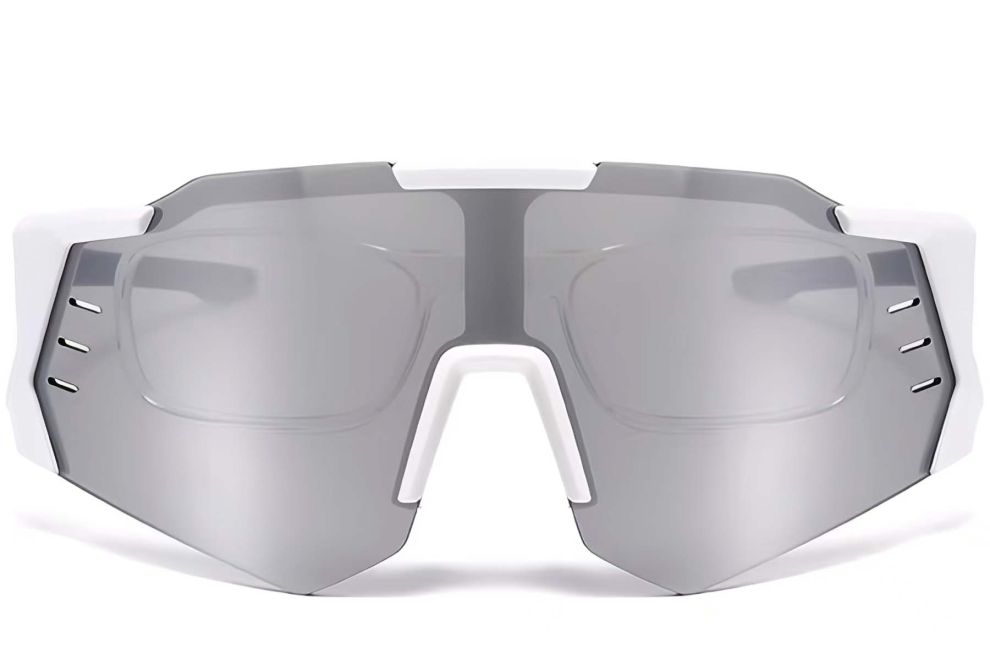 Aviator White Plastic Sunglasses #BS2426-0012