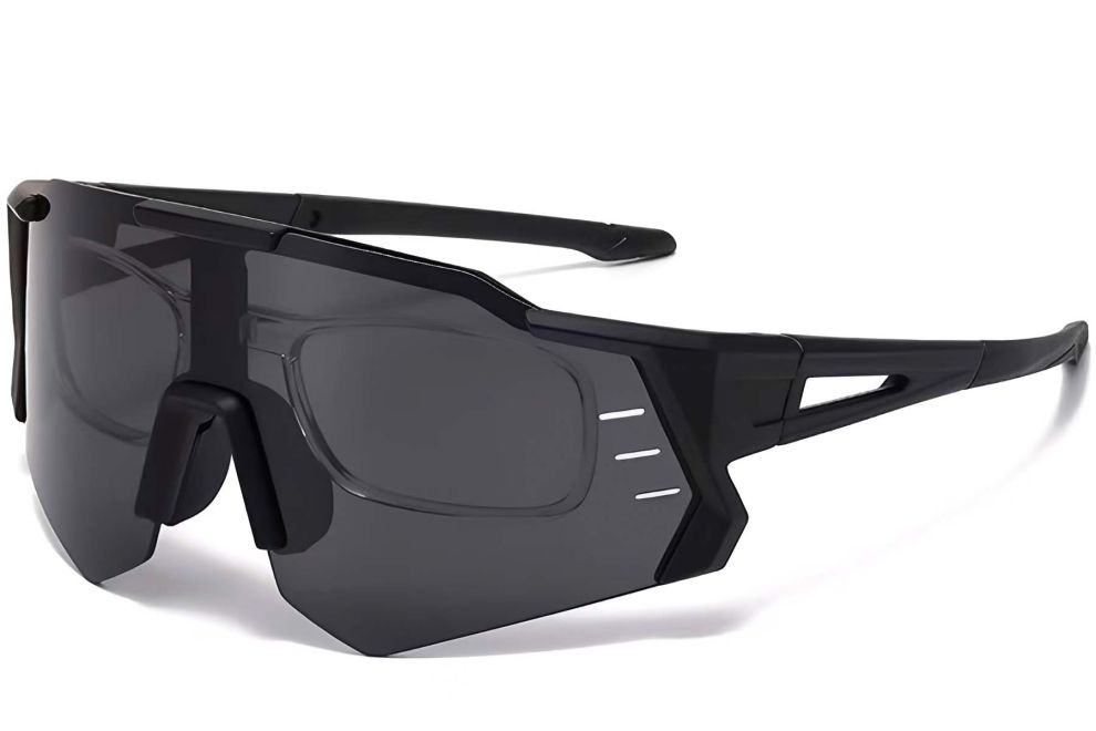 Aviator Black Plastic Sunglasses #BS2426-0014