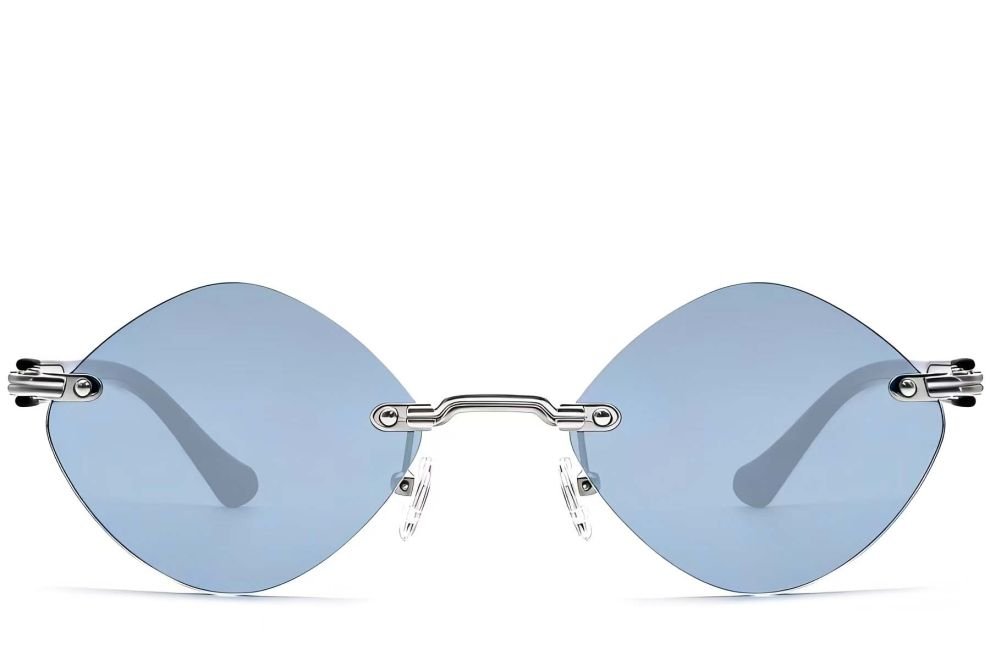 Invisible Silver Metal Sunglasses #BS2503-0090