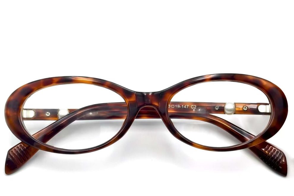 Ovale Schildpatt-TR90-Brille #BS0824-0062