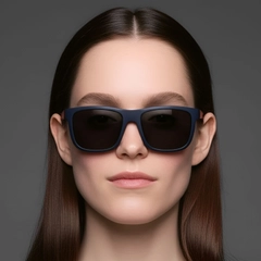Rectangular Blue TR90 Polarized Sunglasses #BS0205-0007