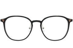 Gafas ovaladas de metal negro #BS0406-0001
