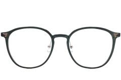 Gafas ovaladas de metal verde #BS0406-0004