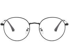 Oval Black Metal Glasses #BS0406-0005
