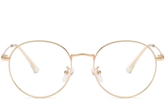 Ovale goldene Metallbrille #BS0406-0008