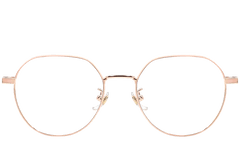 Gafas geométricas de metal rosa #BS0406-0026