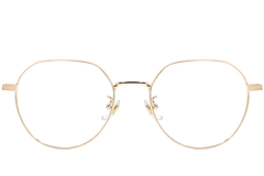 Gafas geométricas de metal marrón #BS0406-0027