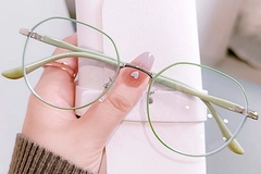 Geometric Green Metal Glasses #BS0406-0031