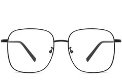 Gafas rectangulares de metal negro #BS0406-0032