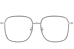 Gafas rectangulares de metal negro #BS0406-0035