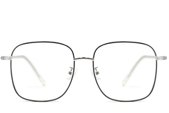 Gafas rectangulares de metal negro #BS0406-0035
