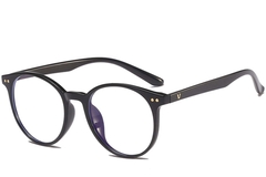 Gafas ovaladas negras TR90 #BS0406-0071
