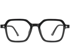 Rechthoekige zwarte TR90-bril #BS0406-0175