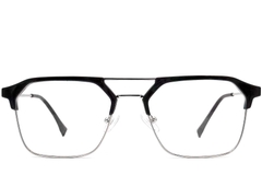 Semi-randloze zilveren TR90-bril #BS0406-0259