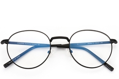 Lunettes ovales en métal noir #BS0406-0270