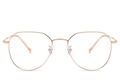 Gafas ovaladas de titanio rosa #BS0406-0273