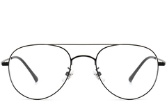 Gafas de aviador de titanio negro #BS0406-0274
