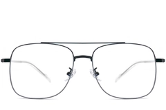 Pilotenbrille aus grauem Metall #BS0406-0367