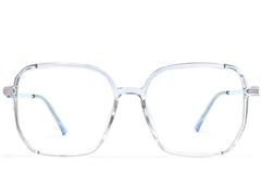 Geometrische blauwe TR90-bril #BS0406-0377