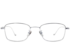 Rechthoekige zilveren titanium bril #BS0406-0423