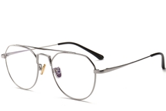 Aviator Silver Metal Glasses #BS0406-0437