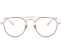 Gafas de aviador de metal rosa #BS0406-0438