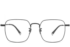 Geometrische schwarze Titanbrille #BS0406-0464