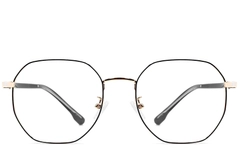 Geometrische goldene Metallbrille #BS0406-0505