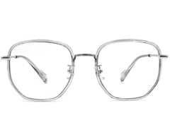 Geometric Grey Titanium Glasses #BS0406-0531