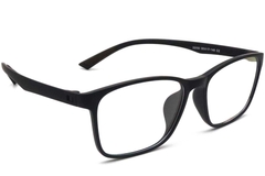 Rechthoekige zwarte TR90-bril #BS0420-0008