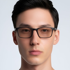 Rectangular Black TR90 Glasses #BS0420-0024