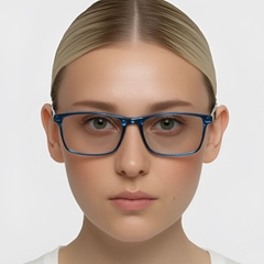 Rectangular Blue TR90 Glasses #BS0420-0043