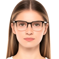 Gafas rectangulares transparentes TR90 #BS0420-0061