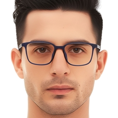 Rectangular Blue TR90 Glasses #BS0420-0066