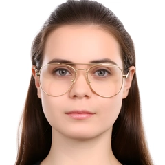 Aviator Gouden Metalen Bril #BS0420-0237