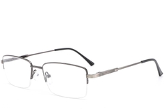 Gafas de metal gris semi al aire #BS0420-0285