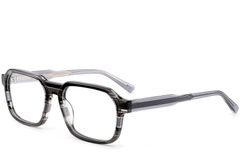 Gafas rectangulares de acetato gris #BS0420-0370