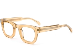 Rechteckige braune Acetatbrille #BS0420-0382