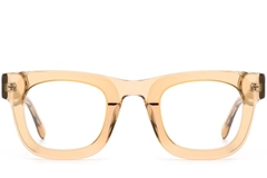 Rechteckige braune Acetatbrille #BS0420-0382