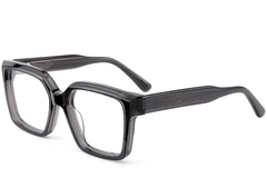 Gafas rectangulares de acetato gris #BS0522-0026